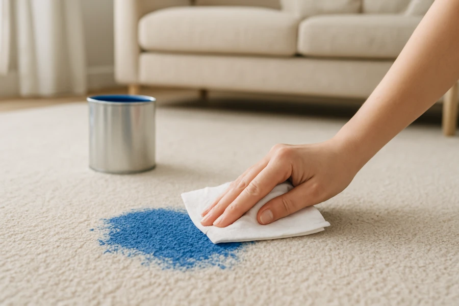 How To Get Paint Out Of Carpet Quickly And Safely